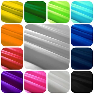 SOLID POLYESTER LINING Fabric HABOTAI INTERLINING 58" By The Yard 20 COLORS - Picture 1 of 25