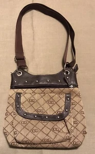 Womens Brown Shoulder Bag Medium Size Silver-Toned Hardware 11x9.50x3" - Picture 1 of 9