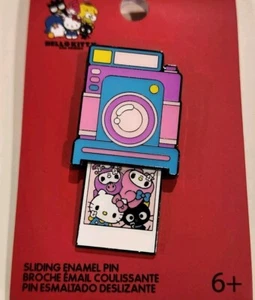 Loungefly Sanrio Hello Kitty and Friends Camera Photo Sliding Enamel Pin NEW - Picture 1 of 12
