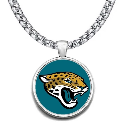 Jacksonville Jaguars Mens Womens Stainless 20" Chain Link Pendant Necklace D30 Cover