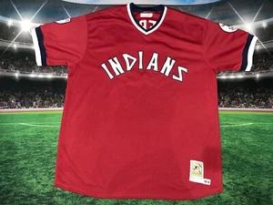 Maglia Cleveland Indians Dennis Eckersley #37 Mitchell & Ness 1975 taglia 60 usata - Foto 1 di 15
