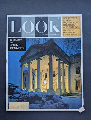 Look Magazine December 31 1963 - In Memory of John F Kennedy Foto 1 de 4