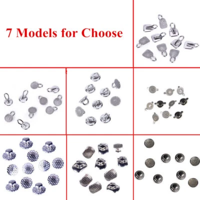 7 modelos Botones Linguales de Ortodoncia Dental Bondable M 10pzas/bolsa - Image 1 of 4