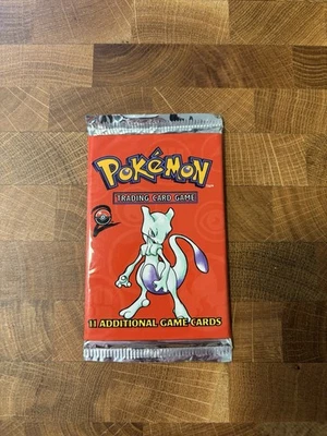 Pokemon Trading Cards Conjunto Base 2, Booster Pack Selado de Fábrica Mewtwo Arte - Imagem 1 de 4