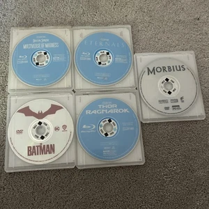 Redbox Marvel/DC Movie Lot of 5 with Cases - Picture 1 of 1