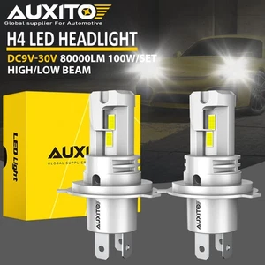 AUXITO H4 9003 100W High Low Beam LED Headlight Bulbs 6500K Super Bright Lamp M6 - Imagen 1 de 10