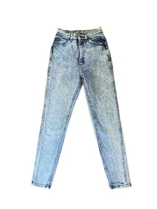 Women’s Vintage Lee High Waisted Bare Back Acid Wash Jeans Size 7 22” Waist - Picture 1 of 8