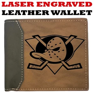Custom ANAHEIM DUCKS LOGO #2 Wallet - Bifold Leather Wallet - Premium Quality - Bild 1 von 5