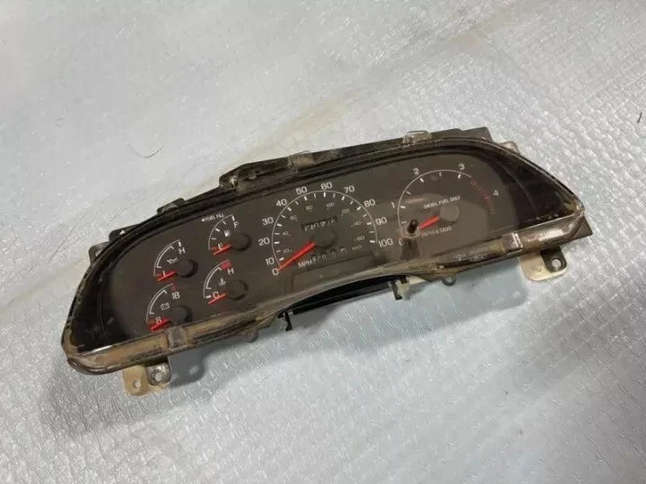 1999-2001 Ford F250 F350 F450 F550 Super Duty Diesel Speedometer Cluster MPH OEM Foto 1 de 4
