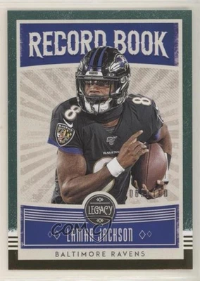 2020 Panini Legacy Record Book Green /100 Lamar Jackson #RB-LJ - Image 1 of 2