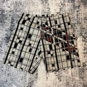 Mens Vintage Y2K  Tapout Superstripe Board Shorts Fighting W38 White/Cream XL - Picture 1 of 4