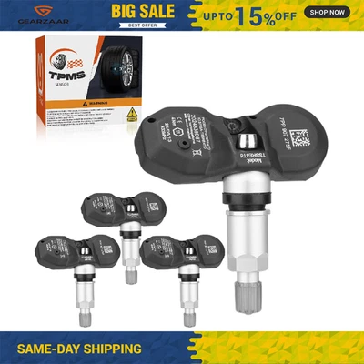 Sensores de presión de neumáticos 4 piezas TPMS 433 MHz 7PP907275F para Audi A4 A6 A8 VW Porsche Foto 1 de 4