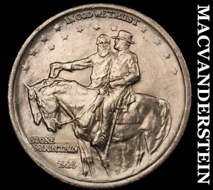 1925 Stone Mountain Commemorative Half Dollar - Ch Gem Brilliant Unc++++  #F378 - Picture 1 of 2