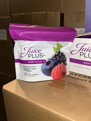 3 bags of Juice Plus+ BERRY BLEND + - Blended Fruit & Veg Juice Chewables (120)  - Image 1 of 3