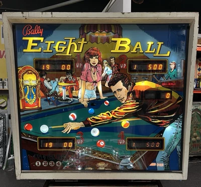 Máquina de pinball Bally Eight Ball 8 1977 Profes Techs juega muy bien Fonzie Happy Days Foto 1 de 4