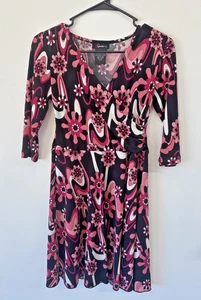 Speechless schwarz mehrfarbig Blumenmuster Kleid Größe 12 - Bild 1 von 11
