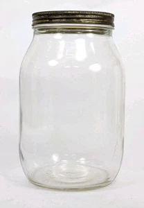 Vintage Ball Gallon Jar - Clear Glass - 128 Ounces 108-128 - Picture 1 of 9