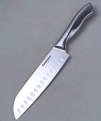 Cuchillo Cuisinart CLASSIC 7" SANTOKU, hoja y mango de acero inoxidable, CE88SS-7SN Foto 1 de 4