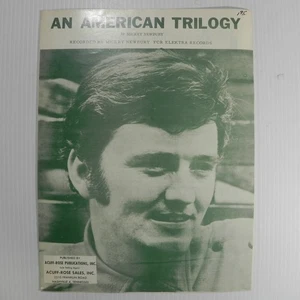 An American Trilogy by Mickey Newbury Vintage 1971 Sheet Music - Picture 1 of 3