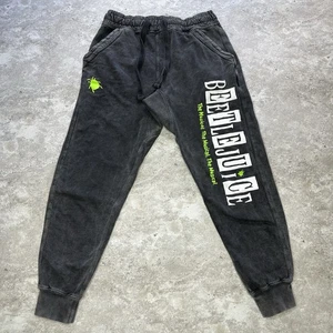 Beetlejuice The Musical Jogger Sweatpants Unisex S Black Lounge Broadway - Picture 1 of 8