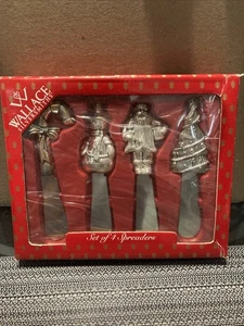 Wallace Silversmith Set of 4 Spreaders-Silver Plated/Stainless Steel NEW - Picture 1 of 7