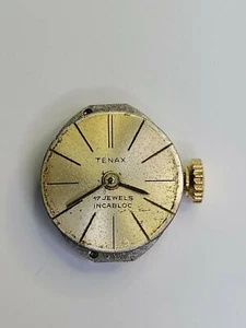 ETA 2485 Tenax Watch Movement 17 Jewels with dial and hands - Picture 1 of 5