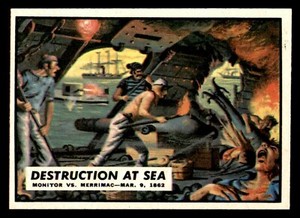 1962 Topps Civil War #10 Destruction at Sea NM/MT