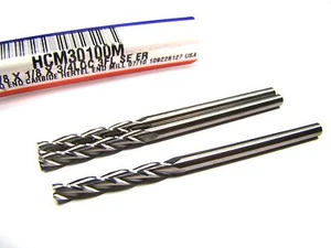 Hertel Carbide Square End Mills 1/8" 3FL 1/8" x 3/4" x 2-1/4" (3 Pcs) - Picture 1 of 1