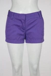 J Crew Chino Womens Shorts Size 00 Purple Short Cotton Casual Walking - Picture 1 of 4
