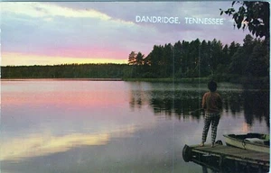 Dandridge Tennessee Tranquil Lakeside Postcard Posted - Picture 1 of 2