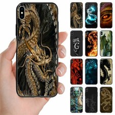 For Huawei Phone Series - Dragon Theme Print Back Case Mobile Phone Cover #1