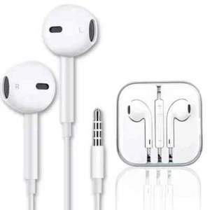 3.5mm Wired Earphones w/Mic In-Ear Earbuds Headphones Stereo Sound Noise-Isolate - Picture 1 of 10