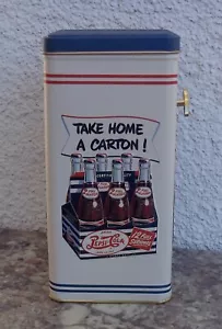 Pepsi Cola Tin Music Box Embossed Plays "How Dry I Am" New In Box Advertising - Picture 1 of 7