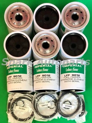 Lot of 9 Fuel Filter LUBER-FINER LFF9012 For CHEVROLET B7, C60 Kodiak, GMC B7 Foto 1 de 4