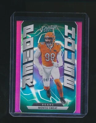 MONTEZ SWEAT 2024 PANINI PRESTIGE POWER HOUSE PINK PARALLEL 04/25 #PH-MST - Image 1 of 2