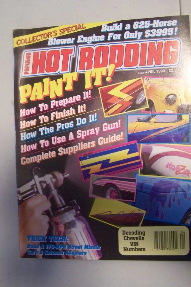 , Hot Rodding Magazine, Collector's Special: Paint Your Car April 1990 - Image 1 of 1