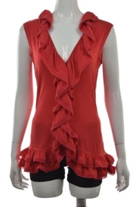 NUOVA camicia corallo Vivienne Vivienne Tam taglia S camicia senza maniche - Foto 1 di 5