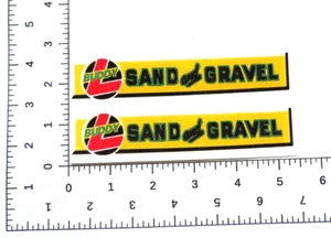Buddy L Sand and Gravel truck yellow/green WATER SLIDE DECAL W/TRACKING - Picture 1 of 1