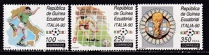 Guinea Ecuatorial 1990  - Edifil 123/125 - Italia 90 - MNH - Picture 1 of 1