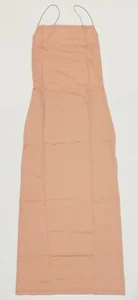 NWOT Victorias Secret Night Gown Backless With Slit Dusty Peach Stretchy Size XS - Picture 1 of 8