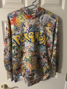 Jugend Pokémon All Over Charakter Hoodie Anime Gr. Large - Bild 1 von 6