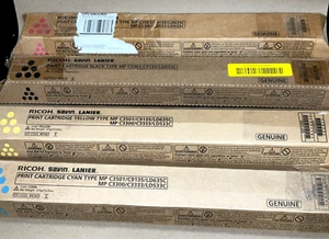 Genuine Ricoh MP C3501 C3300 C9135 Complete SET Toner Cartridge KYCM - Picture 1 of 3