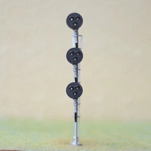 1 x HO scale model railroad tri-light type G block signal metal 3 targets #GS3 - Picture 1 of 7