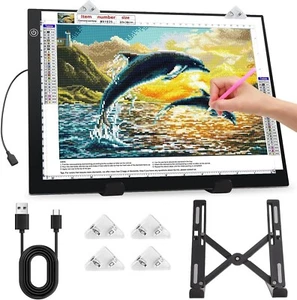 A4 Light Pad for Diamond Art Kits for Adults,0.2" Ultra Thin Light Board - Picture 1 of 7