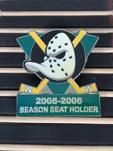 NHL Anaheim Mighty Ducks Season Seat Holder Pin 2005-2006 Hat Lapel Pin Hockey - Picture 1 of 2
