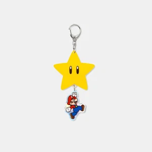 Super Mario Decoration Charm ♡Super Star Keychain Nintendo Tokyo Japan limited - Picture 1 of 7