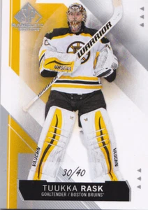 15-16 SP Game Used Tuukka Rask /40 Boston Bruins Jersey Number Base 2015 - Picture 1 of 1