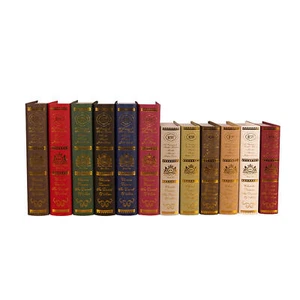 Faux Book for Decoration Vintage Fake Book Bronzing Retro Decorative Books - Picture 1 of 10