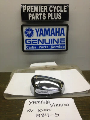 YAMAHA VIRAGO XV 1000  CHROME L-H VACUUM VALVE POD COVER   1984-5 - Image 1 of 4