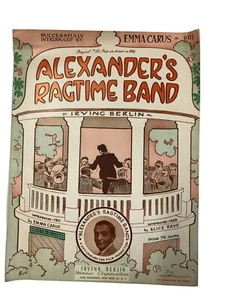 Alexander's Ragtime Band Irving Berlin c1911 Partituras Jazz - Imagen 1 de 2